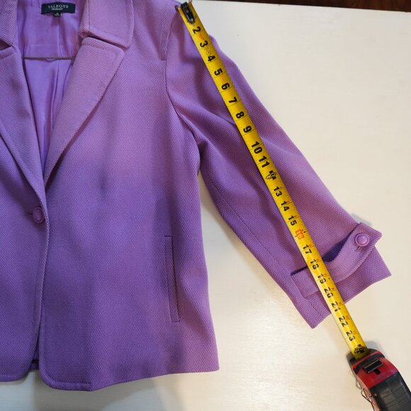 Talbots Lavender Blazer Size 14 - Picture 10 of 10